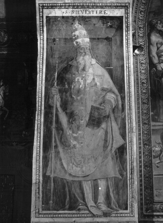 San Silvestro (dipinto) di Motta Raffaellino detto Raffaellino da Reggio (sec. XVI)