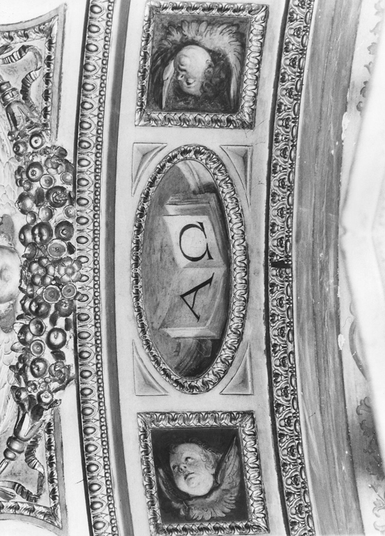 Putti e cherubini (decorazione pittorica) di Fiammeri Giovan Battista (cerchia) - ambito romano (sec. XVI)