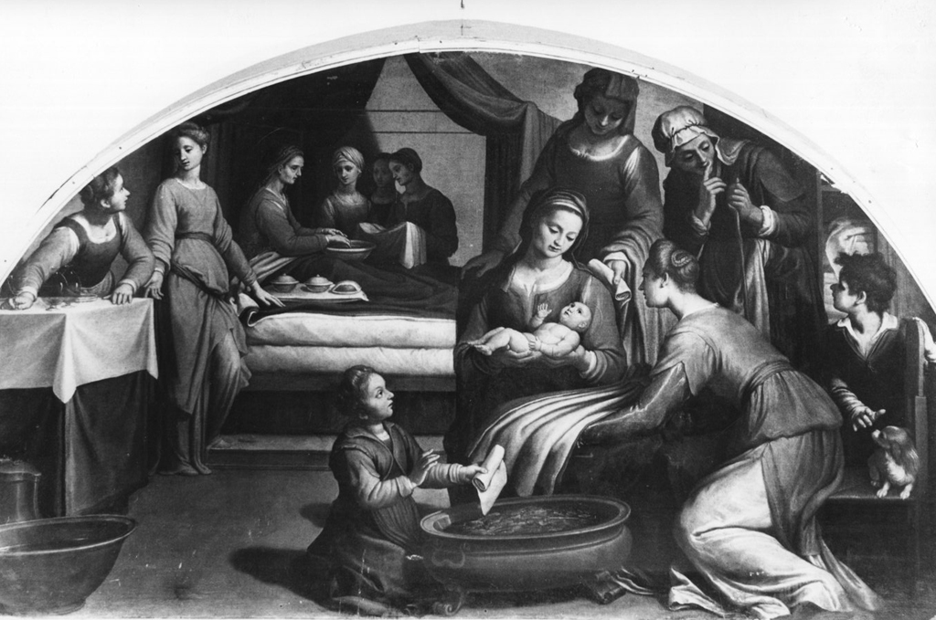 Nascita della Vergine (dipinto) di Ciampelli Agostino (sec. XVII)