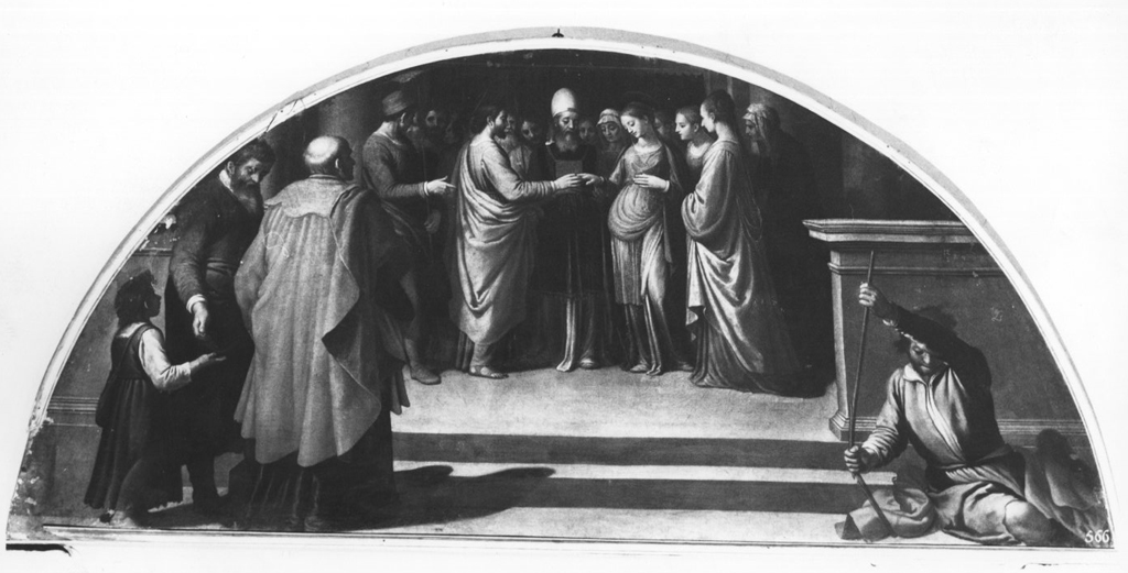 Sposalizio della Vergine (dipinto) di Ciampelli Agostino (sec. XVII)