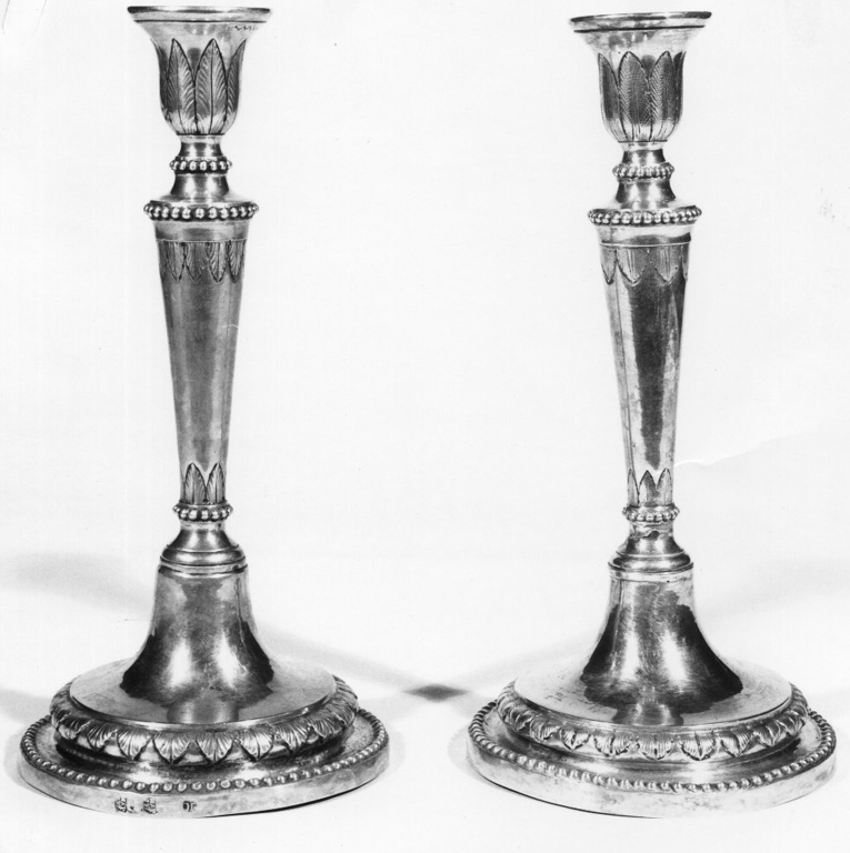 candelabro, serie - ambito napoletano (sec. XVIII)