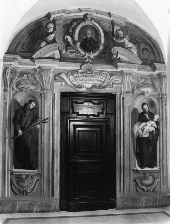 Sant'Ignazio, San Stanislao Kostka e San Luigi Gonzaga (dipinto) di Pozzo Andrea (sec. XVII)