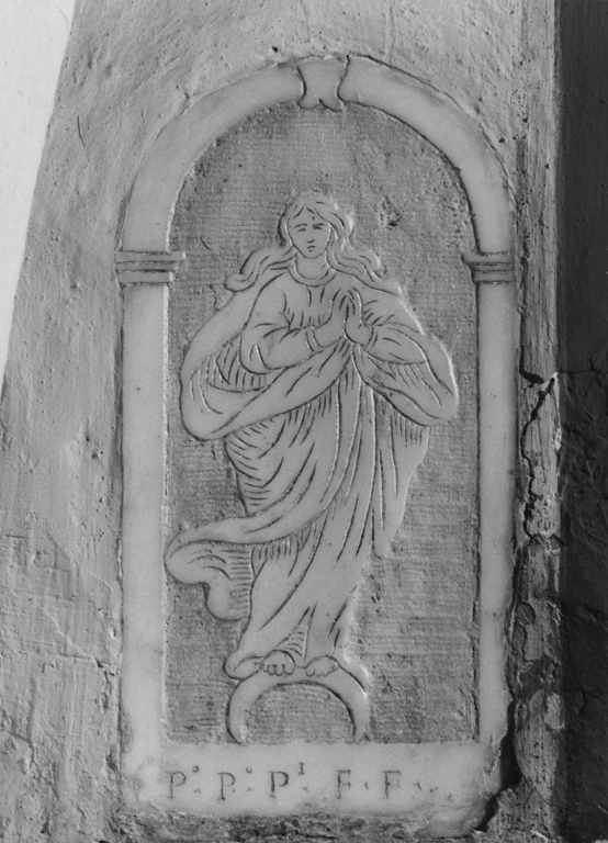Madonna Immacolata (rilievo) - ambito romano (sec. XIX, sec. XIX)