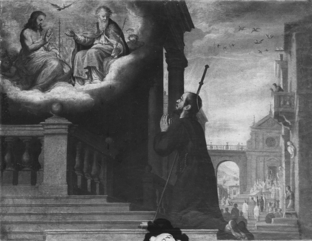 L'Estasi di Sant'Ignazio a Manresa (dipinto) di Commodi Giovan Andrea (prima metà sec. XVII)