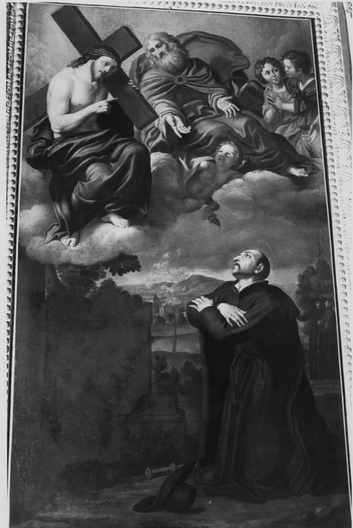 La visione di Sant'Ignazio alla Storta (dipinto) di Zampieri Domenico detto Domenichino (cerchia) (prima metà sec. XVII)