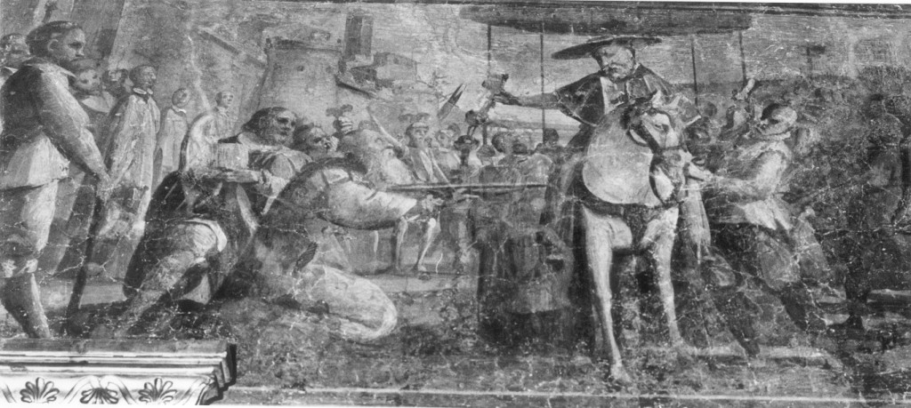 La restituzione di Ferrara (dipinto) di Allegrini Flaminio (sec. XVII)