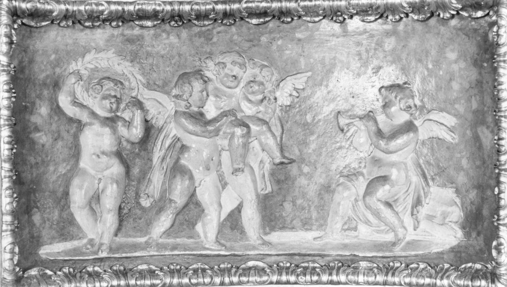 Putti che giocano (rilievo, serie) di Righi Tommaso, Cappelletti Francesco, Stazi Giovan Battista (sec. XVIII)