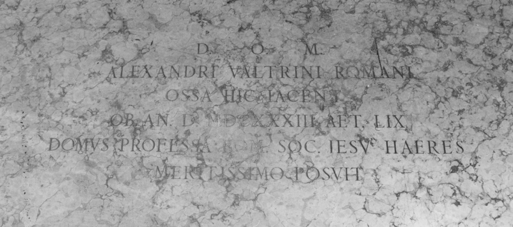 lapide - ambito romano (sec. XVII)