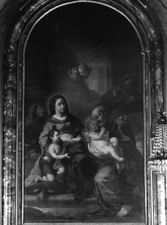 Sacra Famiglia (dipinto) di Preciado de la Vega Francisco (seconda metà sec. XVIII)