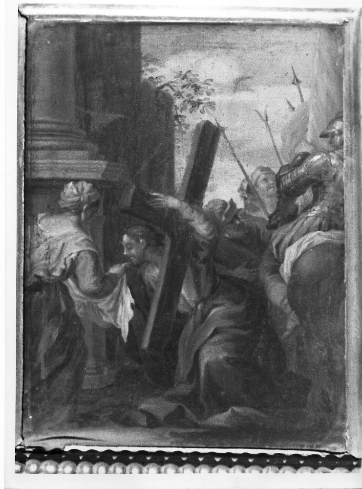 Cristo caricato della croce, Cristo caricato della croce (dipinto) di Cerruti Michelangelo (attribuito) (sec. XVIII)