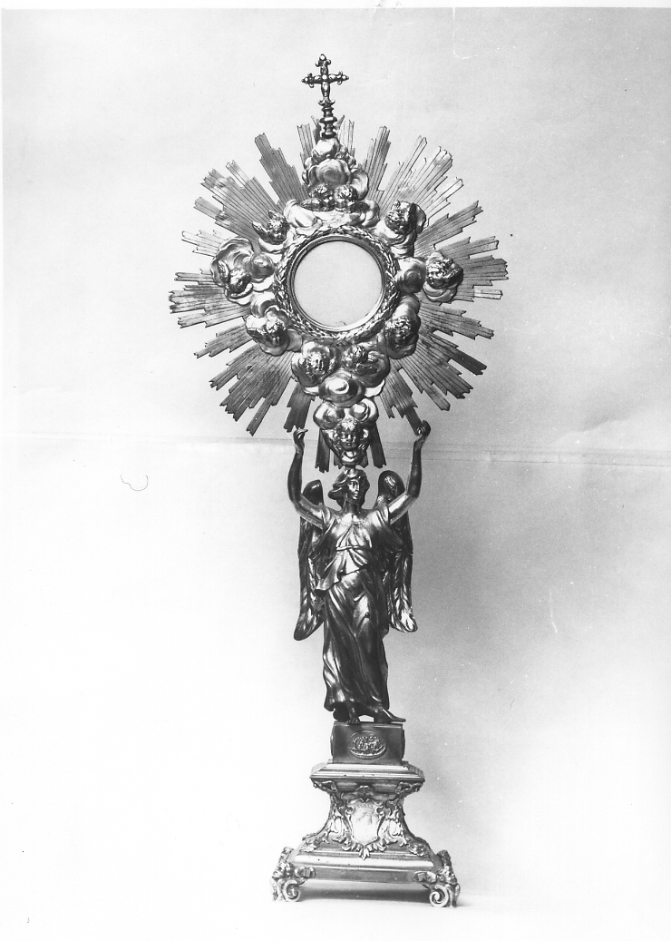 ostensorio - a raggiera - ambito laziale (fine/inizio secc. XIX/ XX)