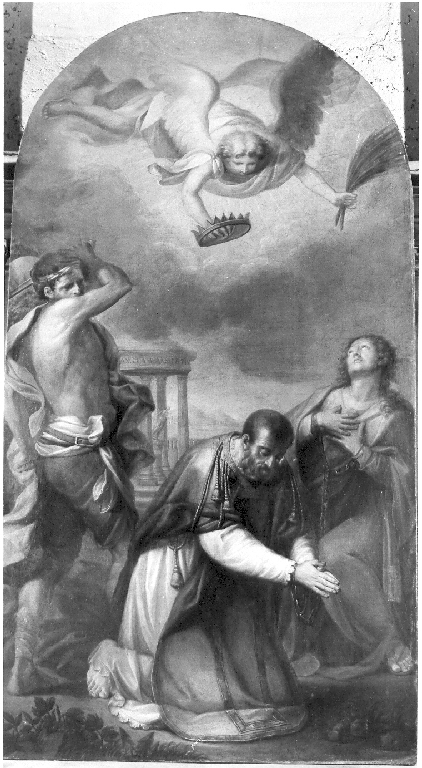 Martirio dei santi Felice e Adautto (?) (dipinto) di Campanella Angelo (fine/inizio secc. XVIII/ XIX)