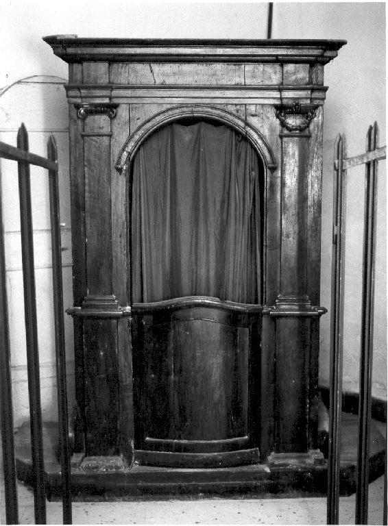 confessionale - ambito laziale (prima metà sec. XIX)