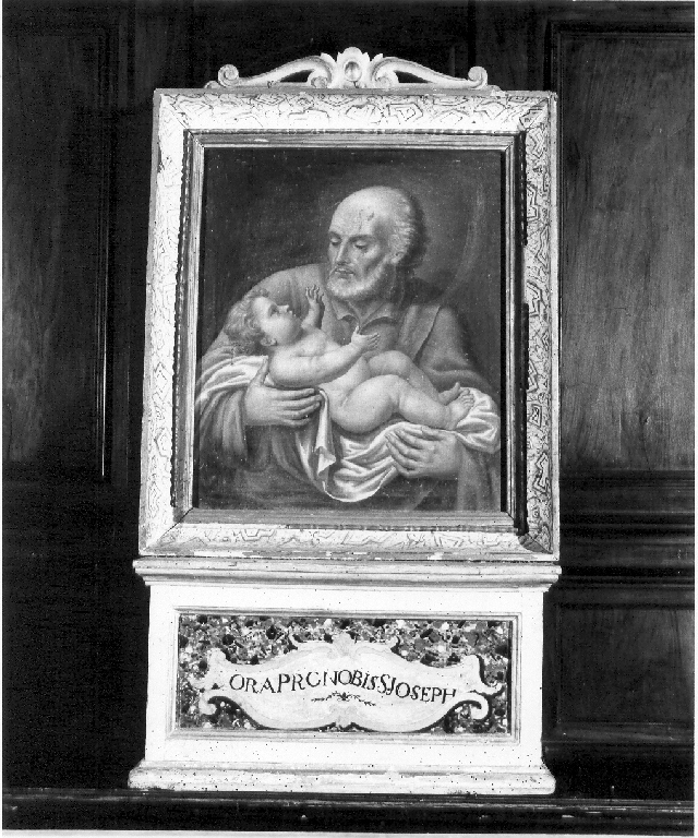 San Giuseppe e Gesù Bambino (dipinto) - ambito laziale (prima metà sec. XIX)