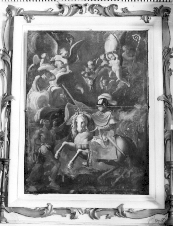 elemosina di San Martino (dipinto) di Passeri Giuseppe (maniera) (fine/inizio secc. XVII/ XVIII)