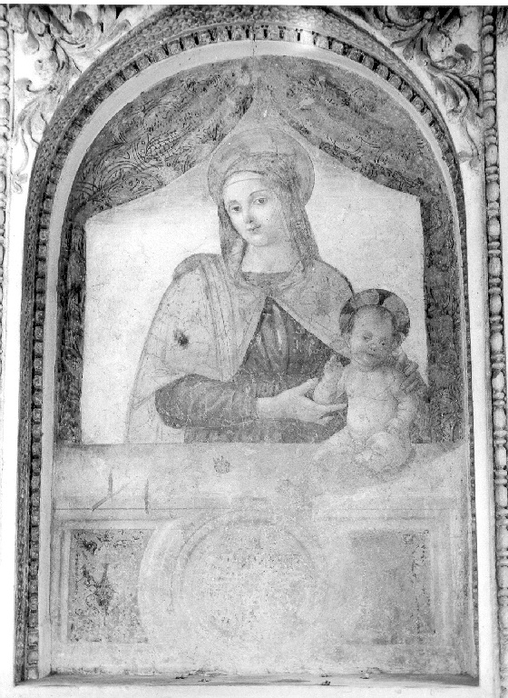 Madonna con Bambino (dipinto) di Aquili Antonio detto Antoniazzo Romano (scuola) (inizio sec. XVI)