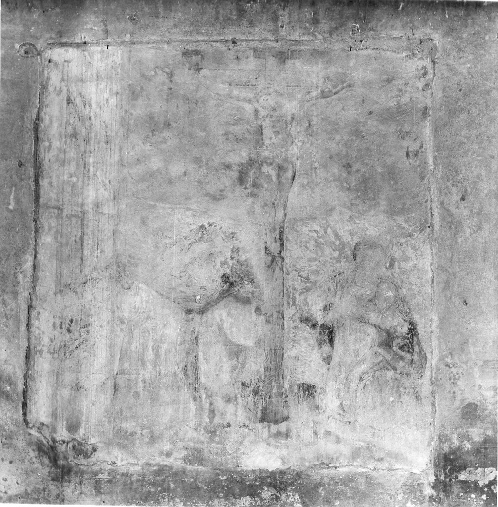 crocifissione di Cristo (dipinto) - ambito umbro-laziale (prima metà sec. XVI)