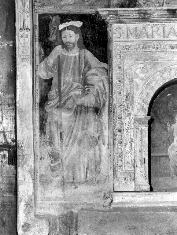 Sant'Antonio Abate (?) (dipinto) - ambito tosco laziale, ambito viterbese (sec. XVI)
