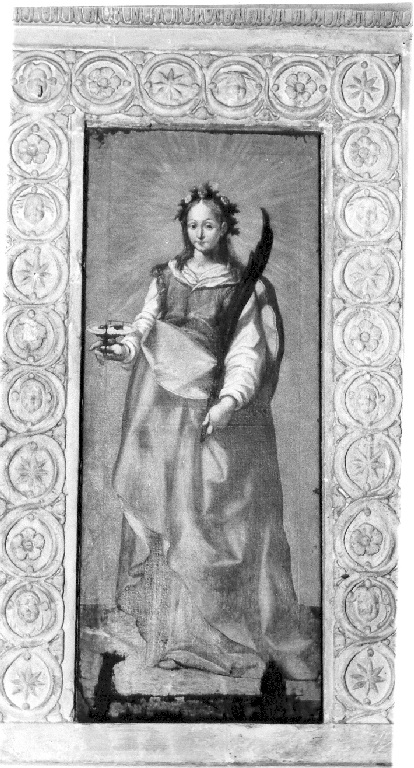 Santa Lucia (dipinto) di Nebbia Cesare (maniera) (fine/inizio secc. XVI/ XVII)