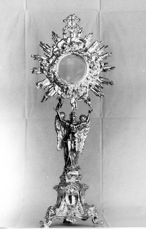 reliquiario - a ostensorio - ambito viterbese (prima metà sec. XIX)