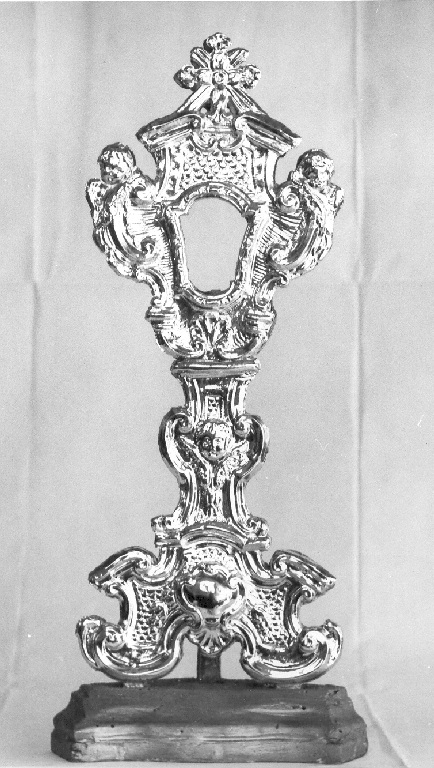 reliquiario - a ostensorio, serie - ambito viterbese (sec. XVIII)