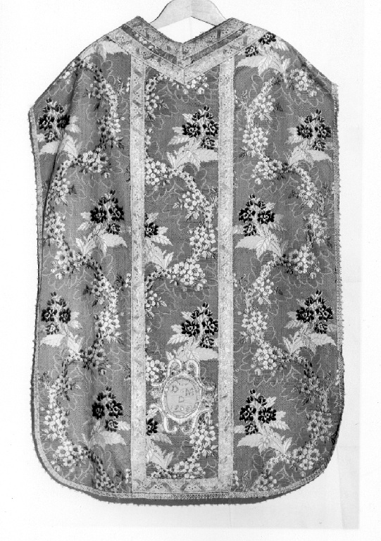 paramento liturgico - in terzo - manifattura viterbese (sec. XIX)