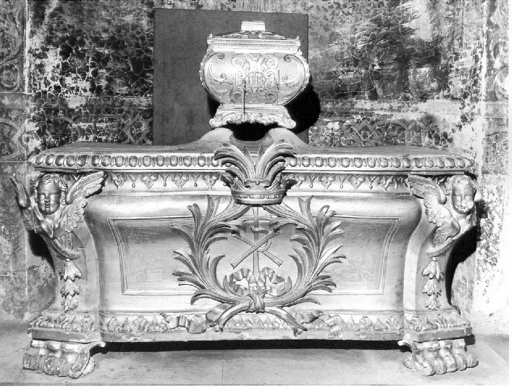 urna - a sarcofago - ambito laziale (sec. XVIII)