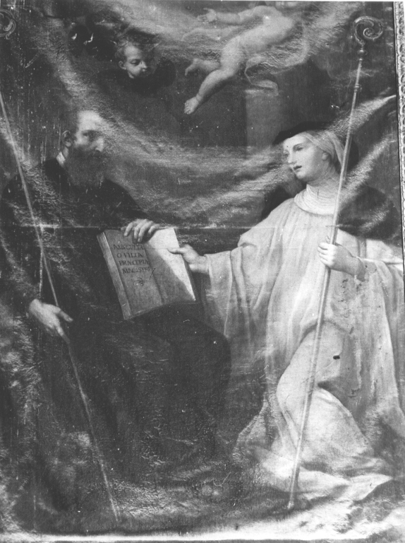 San Benedetto e Santa Scolastica (dipinto) - ambito pontino (seconda metà sec. XVIII)