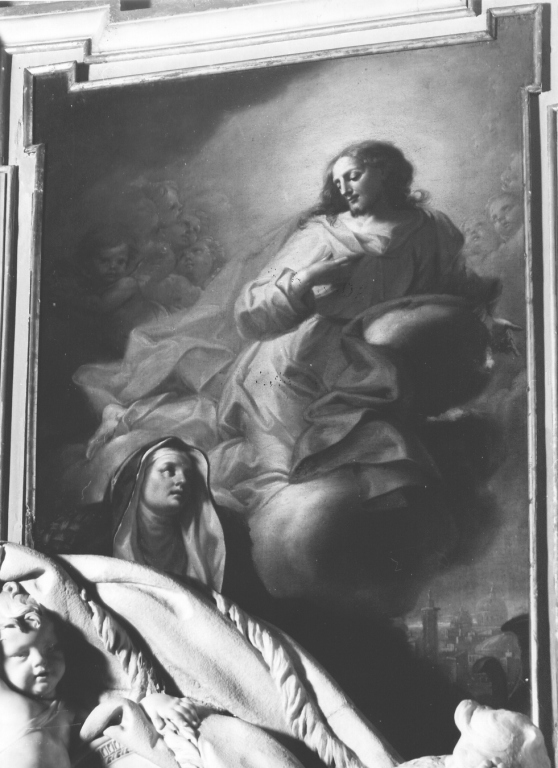 apparizione di Cristo a Santa Brigida di Svezia (dipinto, ciclo) di Puccini Biagio (inizio sec. XVIII)