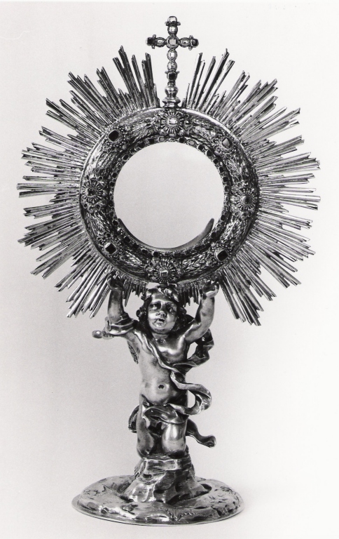 angioletto (ostensorio - a raggiera) di Rossi Domenico, Giordani Antonio (sec. XVII)