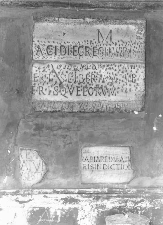 lapide, frammento - ambito romano (sec. IV)