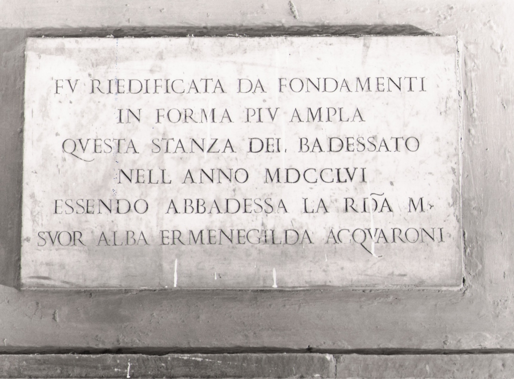 lapide celebrativa - ambito laziale (sec. XVIII)