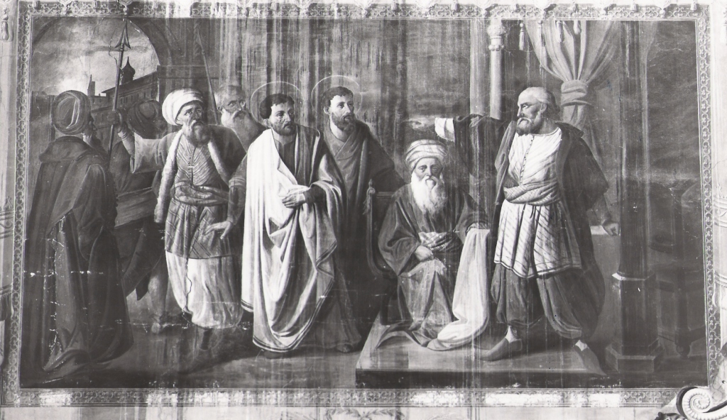 Storie della vita dei Santi Cosma e Damiano (dipinto, ciclo) di Loffredo Bonaventura (sec. XIX)