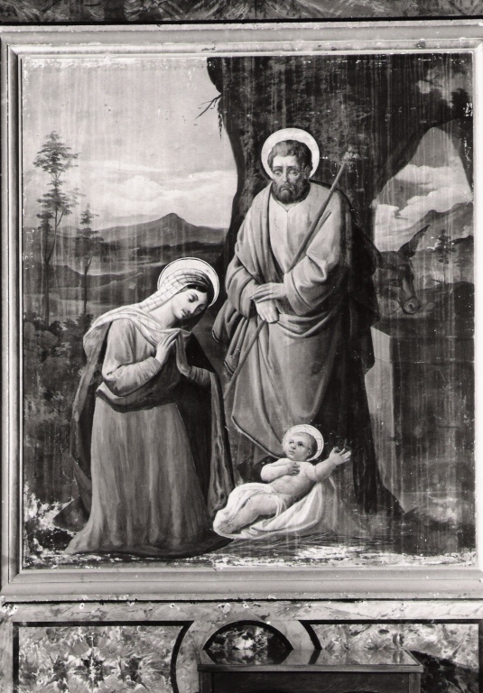 natività di Gesù (dipinto, ciclo) di Loffredo Bonaventura (sec. XIX)
