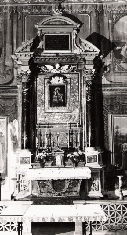 altare maggiore, insieme - ambito Italia centrale (sec. XVII)