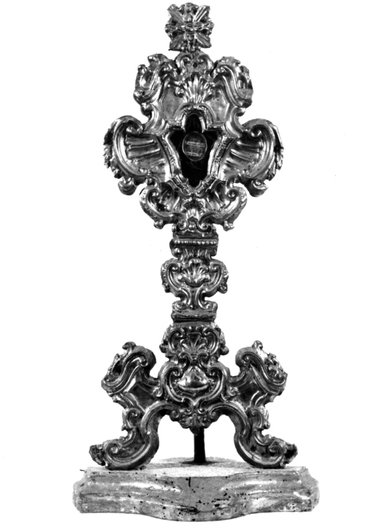 reliquiario - a ostensorio, serie - ambito viterbese (fine sec. XVIII)