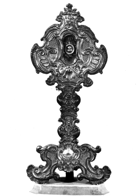 reliquiario - a ostensorio - ambito viterbese (seconda metà sec. XVIII)