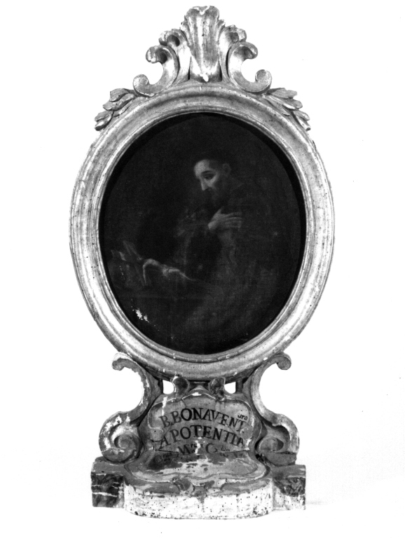 Santo in preghiera (dipinto) - ambito laziale (sec. XVIII, sec. XIX)