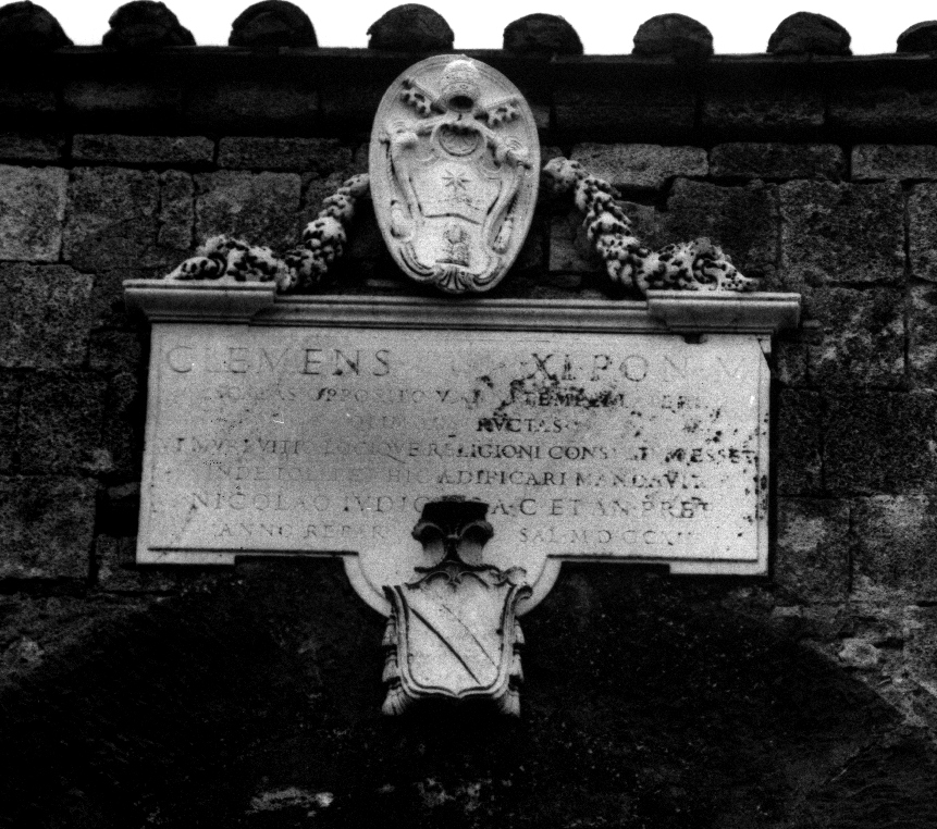 lapide commemorativa - ambito viterbese (sec. XVIII)