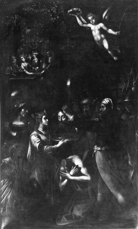 decapitazione di San Giovanni Battista (dipinto) - ambito romano (sec. XVII)