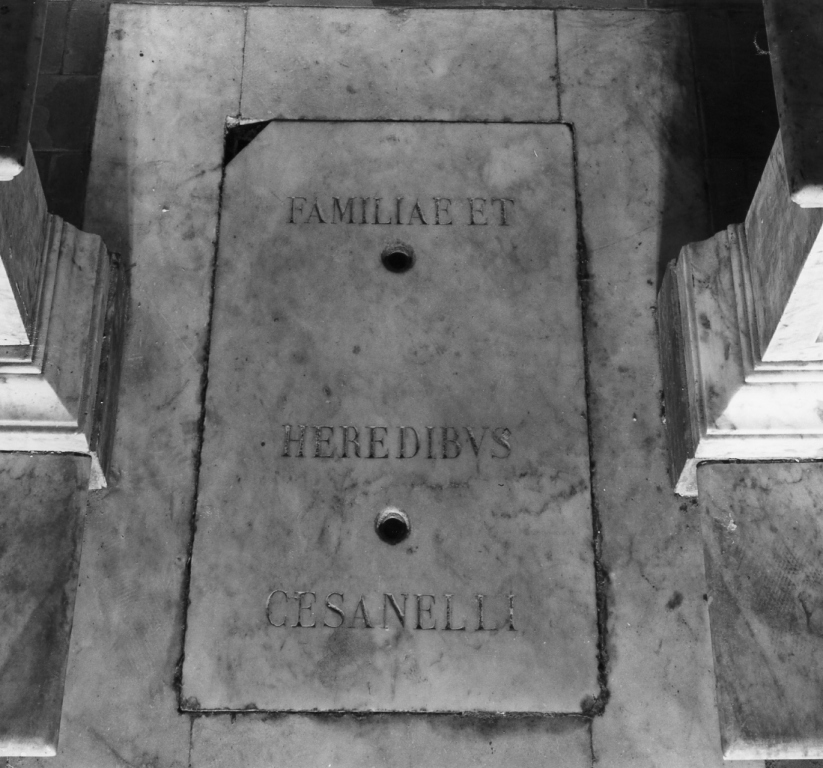 lapide tombale - ambito romano (sec. XIX)