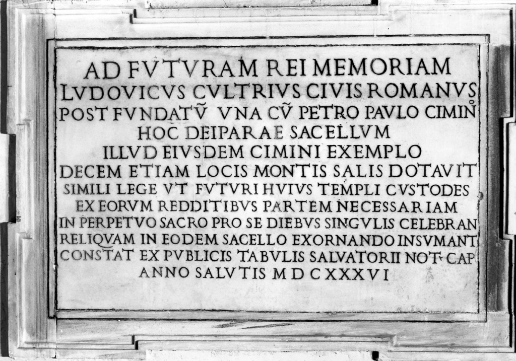 lapide commemorativa - ambito romano (sec. XVII)