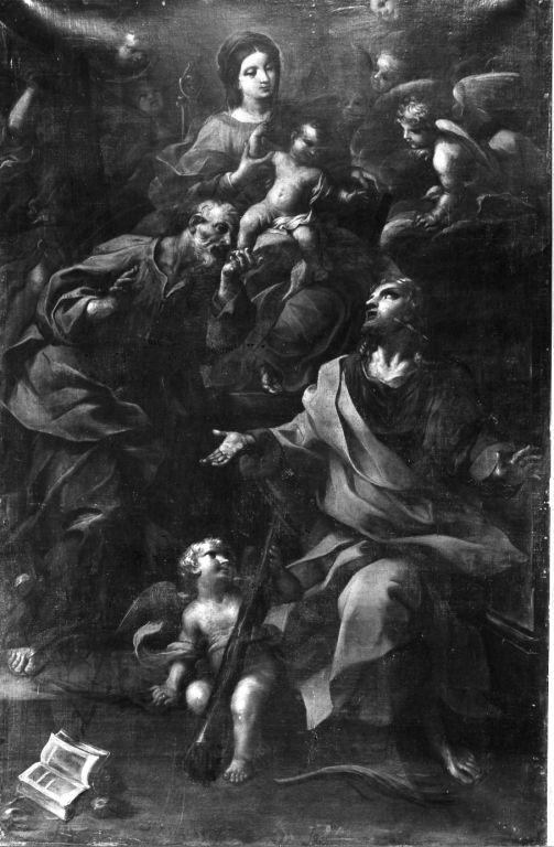 Madonna con Bambino e Santi (dipinto) di Vanni Raffaello (terzo quarto sec. XVII)