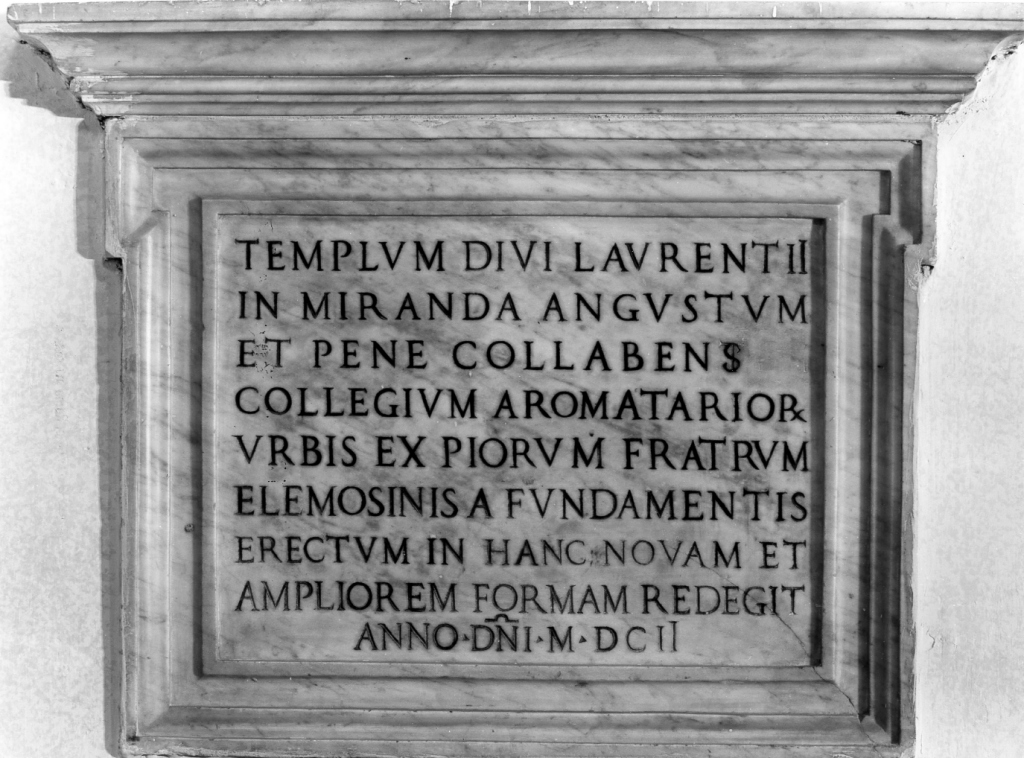lapide - ambito romano (sec. XVII)