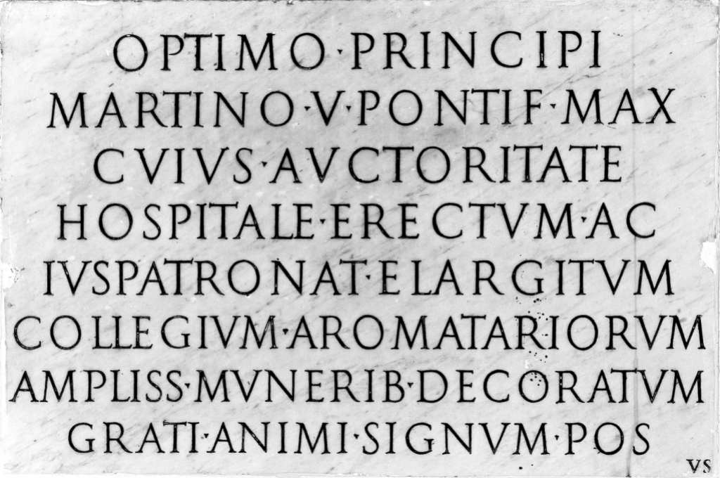 lapide - ambito romano (inizio sec. XVII)