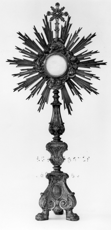 ostensorio - ambito romano (prima metà sec. XVIII)