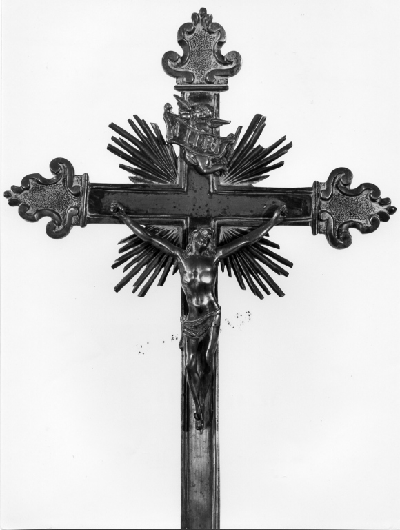Cristo crocifisso (croce processionale) - ambito romano (sec. XVIII)