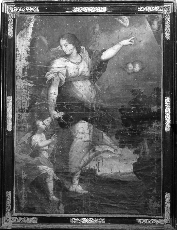 Tobia e San Raffaele arcangelo (dipinto) - ambito romano (sec. XVII)