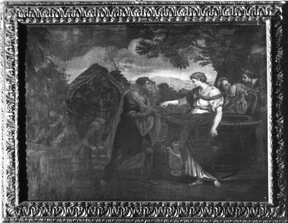 Mosè al pozzo (dipinto) di Berrettini Pietro detto Pietro da Cortona (cerchia) (metà sec. XVII)