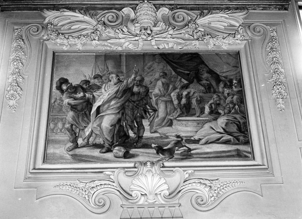 Sant'Ignazio condannato a morte dall' imperatore Traiano (dipinto) di Piastrini Giovanni Domenico (primo quarto sec. XVIII)
